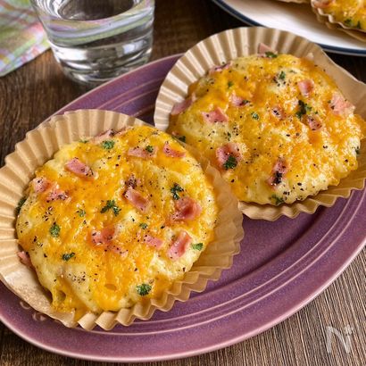【レンジで簡単】ホットケーキミックスで「ベーコンチーズパン」