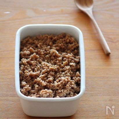 肉味噌そぼろ。