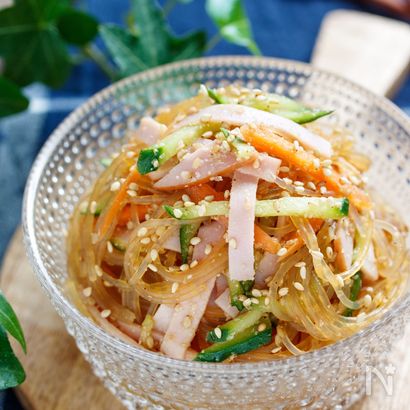 味がしみしみ♡中華風春雨サラダ【#水戻し不要 #レンジ】