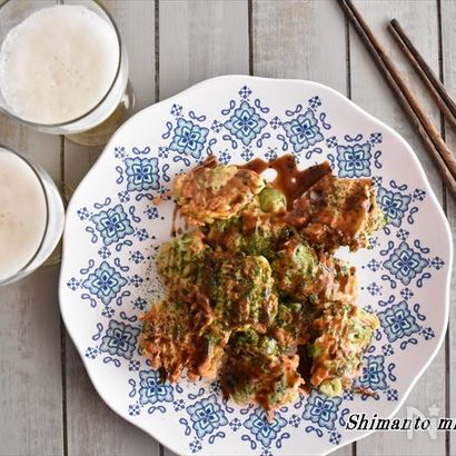 食感が楽しい！ブロッコリーのひとくちお好み焼き