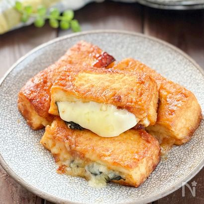 【厚揚げの照り焼きチーズ】節約レシピなのに大満足!