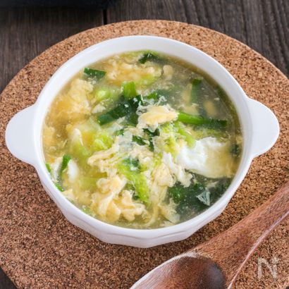 ふわとろっ♡コク旨スープが癖になる!【白菜とニラの卵スープ】