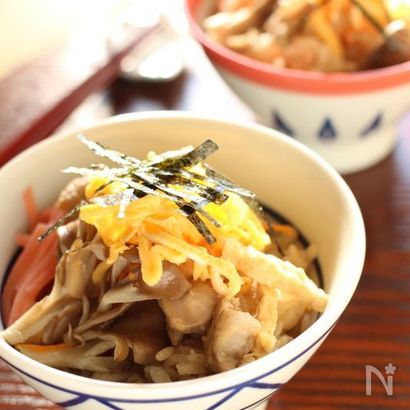 舞茸たっぷり!おばあちゃんちの混ぜご飯♪