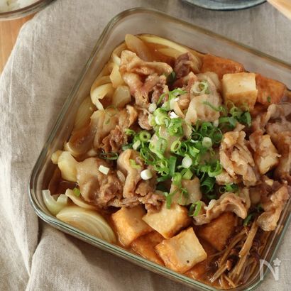 レンジで一発！ごはんが進む『焼肉ダレで満腹肉豆腐』