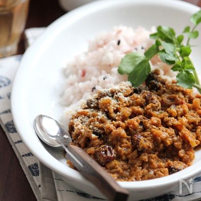 野菜たっぷりキーマカレー