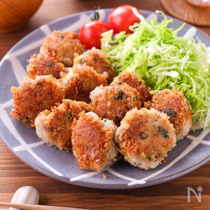 【豚こまはんぺんカツ】はんぺんでかさまし♪ワンパン調理！