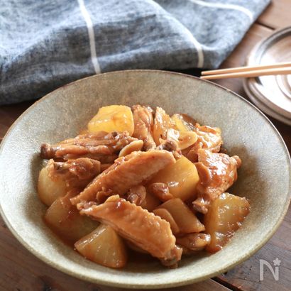 大根と手羽中のこっくりオイスターソース煮