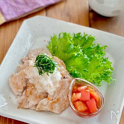 焼きしゃぶ・トマトぽん酢だれ
