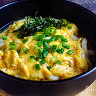 簡単10分!ふわとろ熱々玉子あんかけうどん。ほっとする一杯!