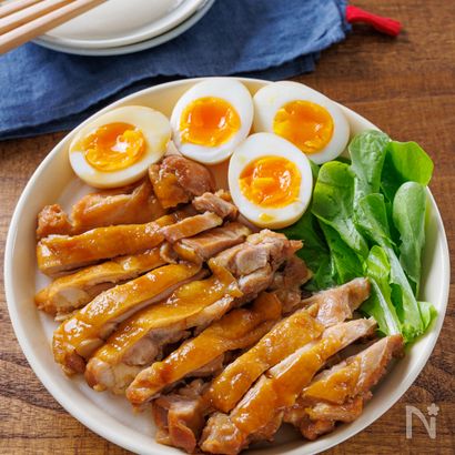 【おいしさ悶絶級】鶏もも肉の甘辛チャーシュー♪ズボラで柔らか