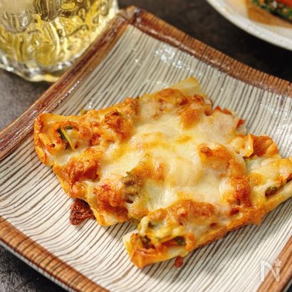 【ちくわのキムチーズ焼き】ピリうま♡材料3つで速攻おつまみ!