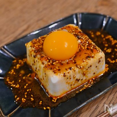 ピリ辛やみつきユッケ豆腐