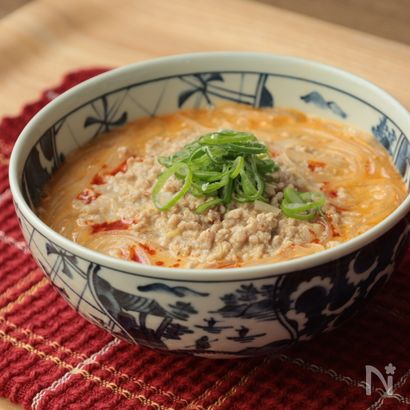 【担々麵風マロニー】テレビで紹介！レンジで簡単ヘルシーレシピ