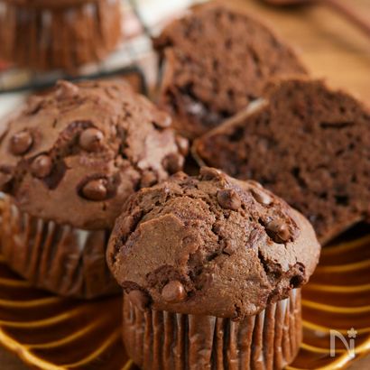 濃厚♡チョコココアマフィン【バター不使用】