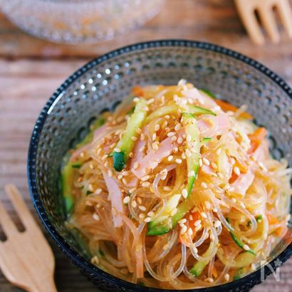 レンジ＆ワンボウル『中華風春雨サラダ』お総菜屋さんのあの味♡