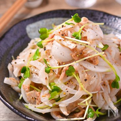 新玉ねぎとツナの無限マリネ│ツナ缶オイルで旨味引き立つ副菜