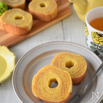 ホットケーキミックスで！基本のバウムクーヘン
