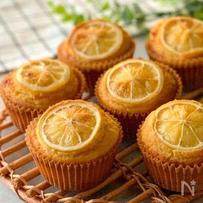 米粉の蜂蜜レモンマフィン｜皮ごと広がる香り♪バターなしで手軽