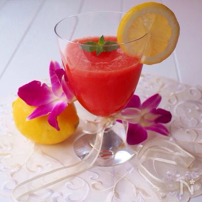 スイカとジンジャーのジュース