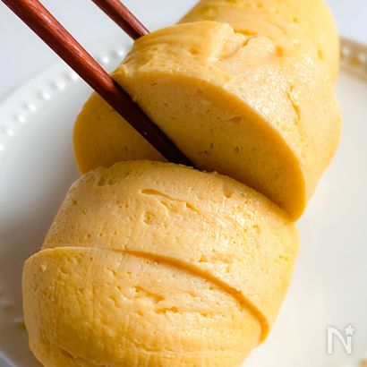 ☆主材料2つ驚きのふわふわ!だし巻き卵風☆レンジで簡単