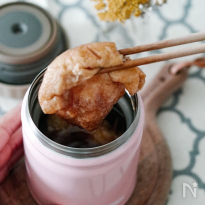 もち入り巾着の甘辛煮風弁当