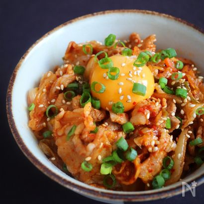 「うめぇ〜!!」豚キムチ丼