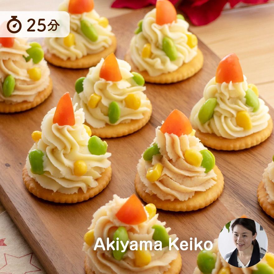 まるで小さなクリスマスツリー！ポテトツリーサラダ