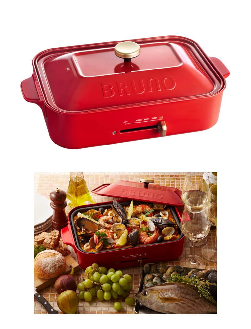 5名様に「BRUNO　コンパクトホットプレート レッド」をプレゼント！