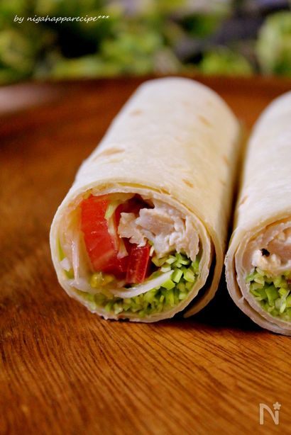 簡単☆チキンのラップサラダ