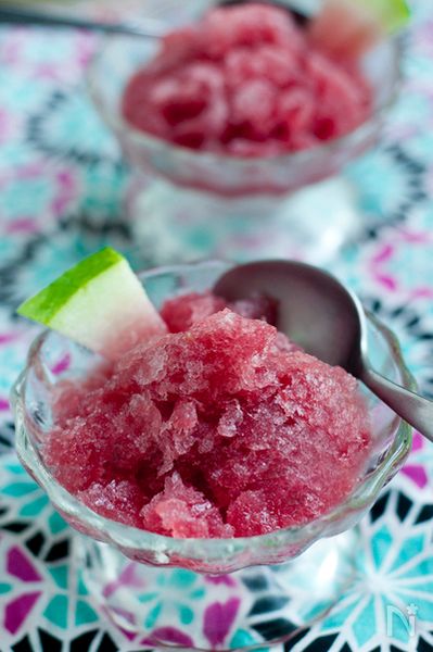 ダイエットスイーツ スイカのグラニテ By ローベジ料理家mihoko レシピサイト Nadia ナディア プロの料理家のおいしいレシピ