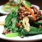 高きびと小松菜の和え物