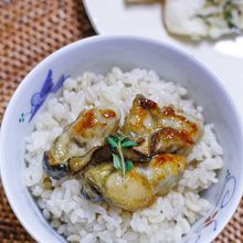 牡蠣ごはん。