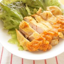 スパイシー蒸し鶏