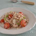 トマトと枝豆の塩糀リゾット