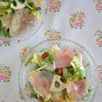 冬野菜と生ハムのゆず胡椒サラダ