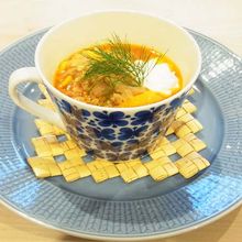 スペルト小麦のトマトスープ