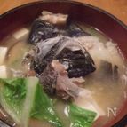 コラーゲンたっぷりなアラ汁　メジナ(グレ)料理⑦