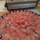 しゃぶしゃぶとキンメダイの出汁のアワビ雑炊　キンメダイ料理②