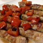 ズッキーニの肉巻きバルサミコソースをかけて❤
