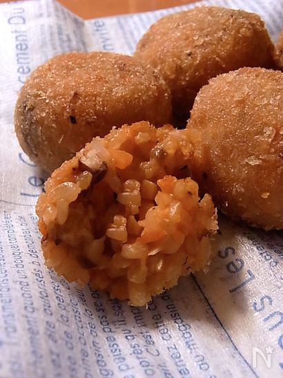 アランチーニ風マクロビ玄米コロッケ