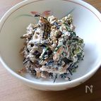 ひじきと春菊のクルミ白和え