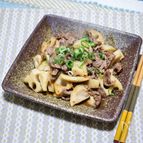 牛肉と蓮根のシャキシャキきんぴら炒め