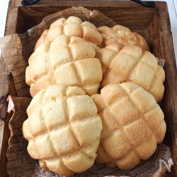 捏ね発酵なし！簡単メロンパン