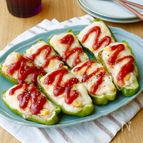 【ピーマンの豆腐詰め】豆腐だからヘルシー！