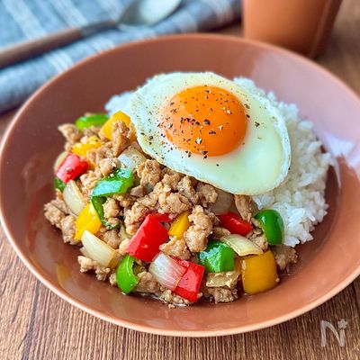 食べやすくておいしい♩ガパオ風ライス