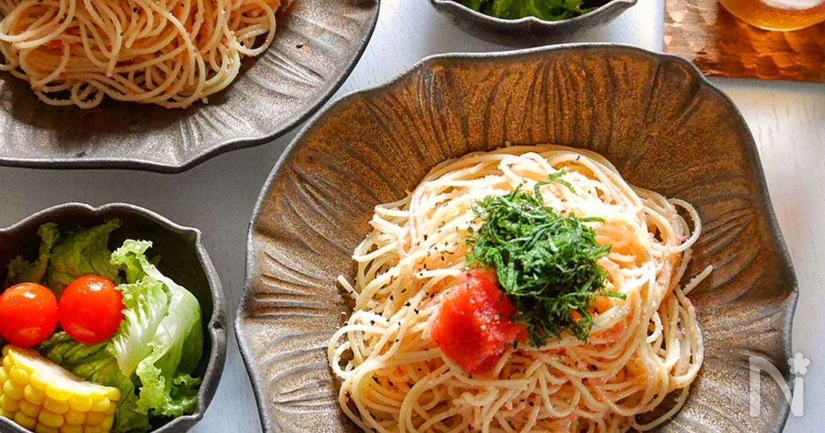 さっぱり美味しい！明太生レモン酢パスタ