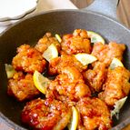 ワンパン10分！【鶏肉の甘辛レモンだれ】ご飯進む♩