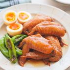 炊飯器で感激やわらか♡こっくり味『手羽先と卵のこく旨煮』