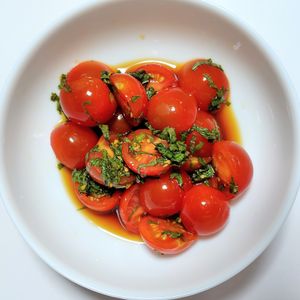 ふうかの作ってみた!投稿(【トマトと大葉の和風サラダ】食卓華やぐ♪スピード副菜)