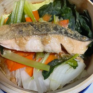 yの作ってみた!投稿(レンジで出来ちゃう！＊鮭のちゃんちゃん焼き風＊)